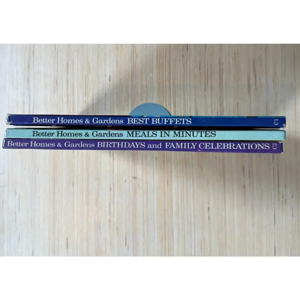 Lot of 3 Better Home & Gardens Creative Cooking Library Books Vintage